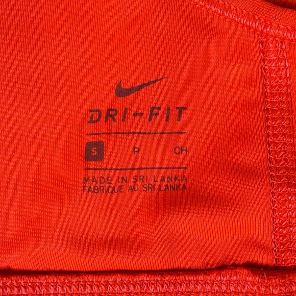 Nike Dri-FIT Just Do It Sports Bra Red Black Racerback Womens Small S - Picture 6 of 12